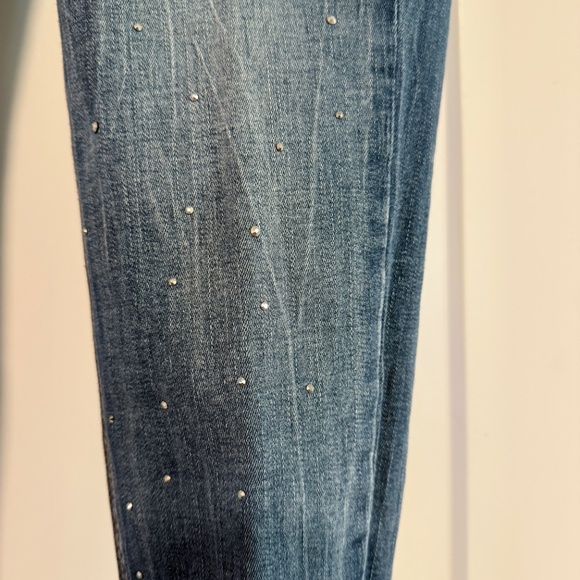 Rhinestone and Pearl Embellished Seven Jeans - Picture 10 of 15